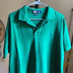 Ralph Lauren Emerald Green Polo- Men's LG - EUC